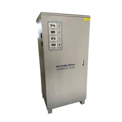 Chine 50Hz 60Hz stabilisateur de tension de 3 phases 30KVA 380V au régulateur 220V triphasé à vendre