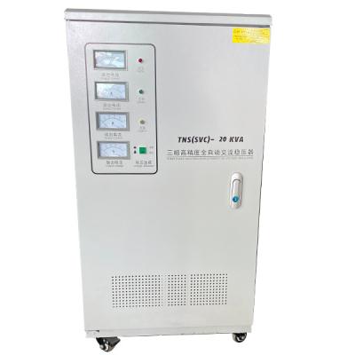 China TNS-20KVA Three Phase AC 50-60Hz Servo Motor Type Full Auto High-precision Voltage Regulator for sale