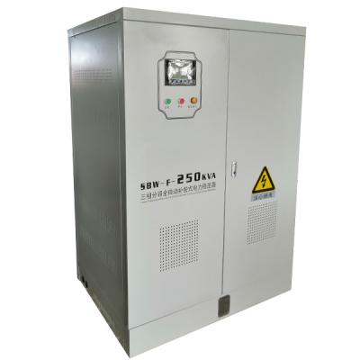 Китай Трехфазное 2500KVA без типа полностью автоматического стабилизатора мотора сервопривода искажения напряжения тока AC отдельного регулированного продается