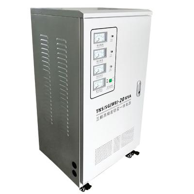 중국 3상 50-60 Hz 20KVA 완전 자동 서보 모터 타입 AC 조절 전압 트랜스 판매용