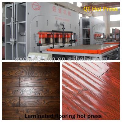 China Q235B 1220X2440mm single daylight press line/900~3200tons door laminating panels laminate press machine for sale