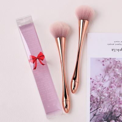 China Soft Dense Hande Synthetic Fiber High Quality ABS Blusher Makeup Brush Blusher Brush for sale