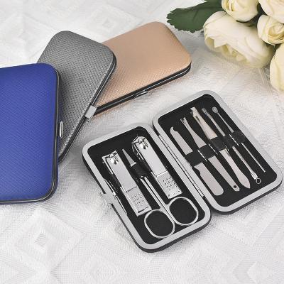 China Popular Wholesale Manicure Tools Professional Stainless Steel 8 Pieces Set Mini Manicure Products for sale