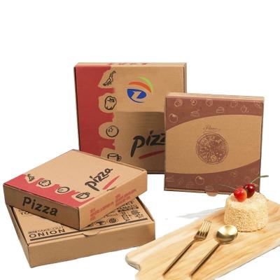 China Disposable high quality restaurant supermarket environmental protection box food grade packaging paper pizza packaging box for sale