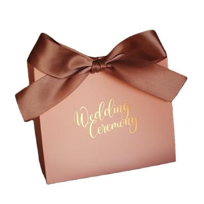 China Contain Custom Luxury Ribbons Logo Printing With Ribbon Paper Bag Holographic Personalized Gift Box Beautiful for sale