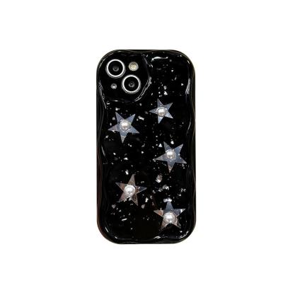 China Fashionable Pearl Star Design Shockproof Mobile Phone Case For Iphone 11 12 13 14 pro XR XS X Max Cute Phone Cover for sale