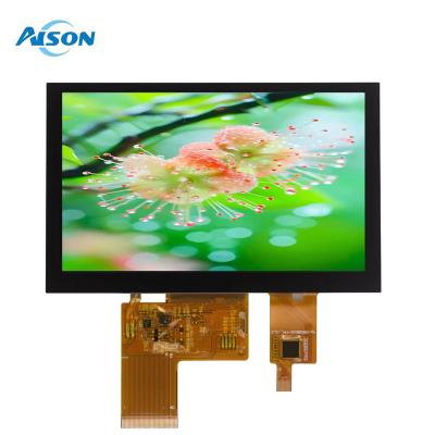 China 800X480 LCD IPS Display 5 Inch Capacitive Panel Touch Screen 350 cd/m2 for sale