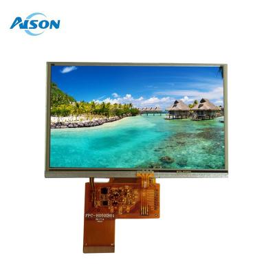 中国 5インチタッチスクリーン 300 Cd/M2 タッチスクリーン LCD パネル 800x480 解像度 RGB インターフェース 販売のため