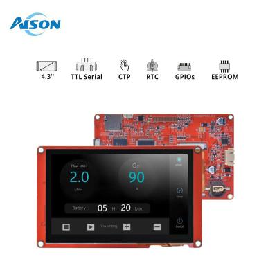 Cina 4.3 pollici Nextion Intelligent HMI Display 480x272 Touch Display Module 300 cd/m2 in vendita