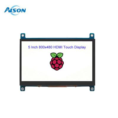 China 5 Zoll Touchscreen 400 Cd/M2 Raspberry Pi LCD-Display 800x480 zu verkaufen