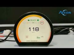 3.54 inch 800x640 round tft display spi tft display 1000 cd/m2 with 3spi+18bit rgb interface