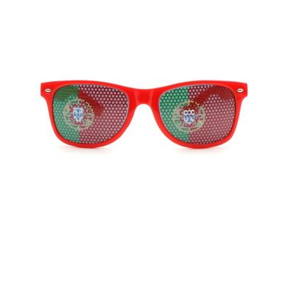 China Plastic Pixelated Sun Glasses Best Selling 2021 High Quality Sticker Pinhole Sun Glasses Advertising Sunglasses for sale