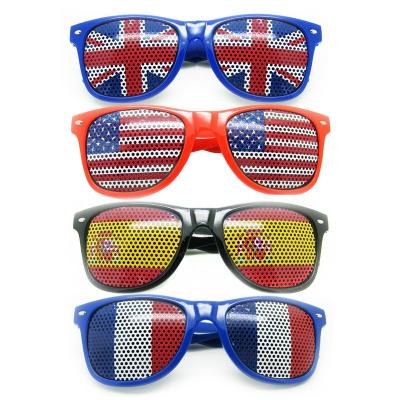 China 2021 Sports Sunglasses Shape Custom Logo Sunglasses Printing Party Sunglasses With Pinhole Sticker On Lens Pinhole Sunglasses for sale