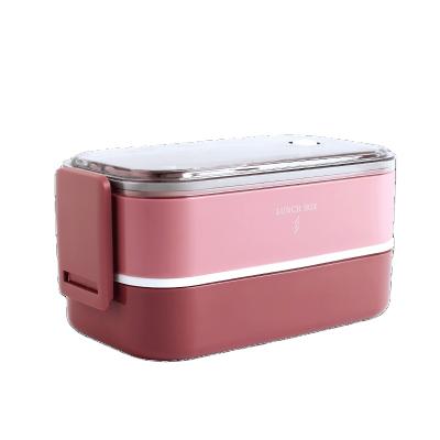 China Portable Plastic Airtight Food Container Lunch Box Kids Microwavable With Lid for sale