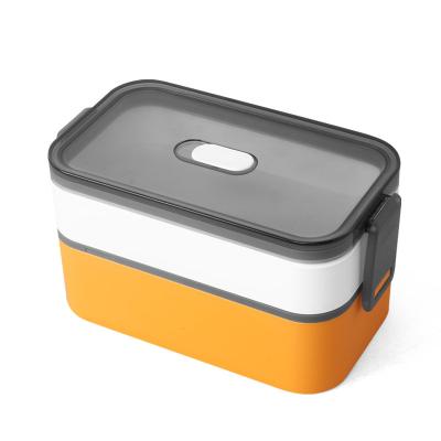 China Custom Leakproof Microwavable Plastic Food Storage Containers Bento Packaging Lunch Box For Adults And Kids for sale