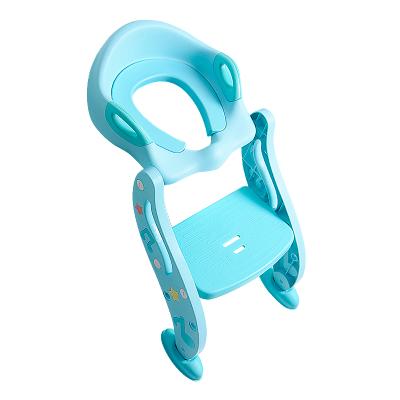 China Eco-friendly toilet baby toddler ladder toilet aid baby, baby toilet seat with step ladder, baby potty ladder toilet for sale