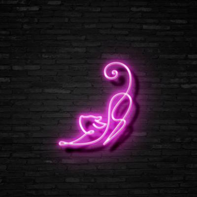 China event & Custom Party Bedroom Store Cashier Front Desk Home Bar Wall Decor Lamp Anime Led Lucky Kitty Cat Neon Sign Light for sale