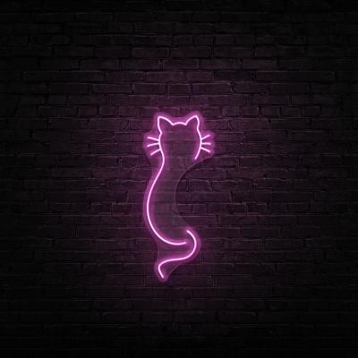 China event & Direct Custom Home Wall Art Cat Light Anime Neon Sign Party Factory Bedroom Game Room Decoration for sale