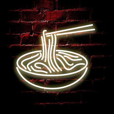 China event & Cool Japanese Bedrom Decor Kitchen Dining Room Neon Sign Party Ramen Noodle Noodle Lamp Custom Resturant Led Neon Light for sale