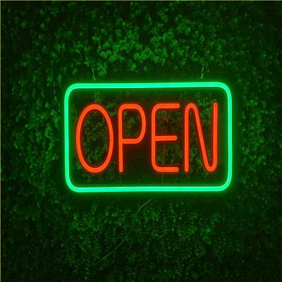 China Store Bar Open Neon Sign Eco - Friendly Outdoor Waterproof Yellow Led Closed Light for sale