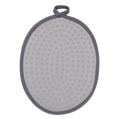 China Viable Practical Silicone Pot Holder Insulation Glove Round Pot Holder High/Microwave Oven Pot Holder for sale