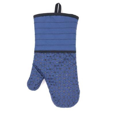 China Eco-Friendly Fashion Hot Selling Silicone Oven Gloves Grilled Mitts Printed Silicone Barbecue Gloves for sale