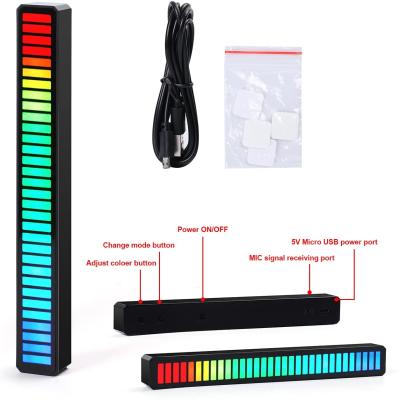 China 18 Colors RGB Music Bulb Ambient Light Mode Desktop Rhythm Music Voice-activated Colorful Light for sale