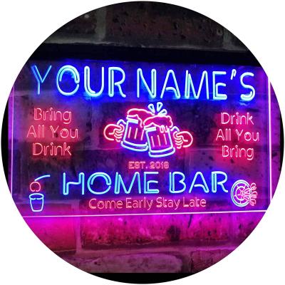 China Long Term Work Neon Sign High Quality Customs Lead Waterproof Luminous Acrylic Led Colorful RGB Letters Advertising Custom Neon Light Sign for sale