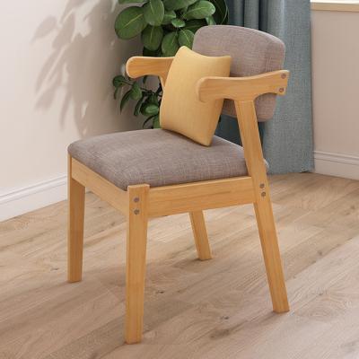 China Wholesale Nordic Solid Wood Solid Wood Dining Chair Home With Comfortable Casual Backrest Leisure Solid Wood Chair for sale