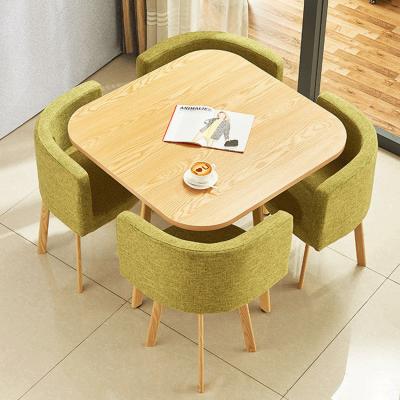 China Nordic simple desk and chair combination desk combination reception desk negotiation leisure office visitor combination chair combination for sale