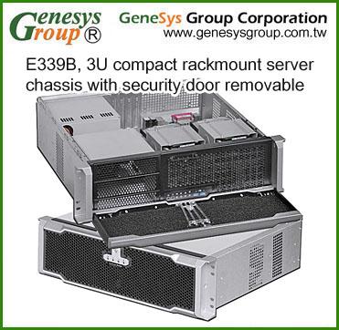 China With Fan E339B, 3U Black ATX Enterprise Server Chassis, Rackmount Server Chassis for sale