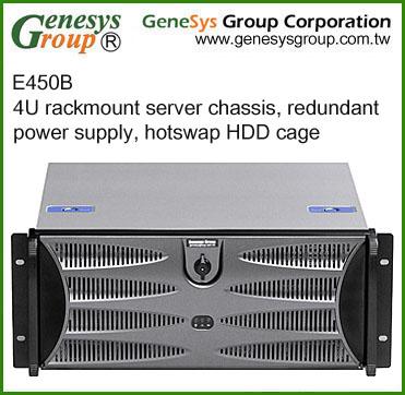 China With E450B fan, 4U rackmount server chassis, redundant power supply, hotswap HDD cage for sale