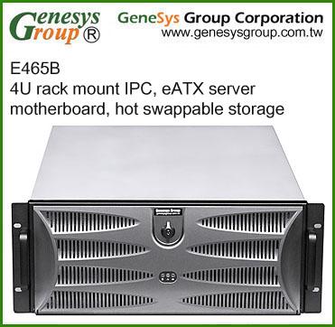 China With E465B fan, 4U IPC rack mount, eATX server motherboard, hot swappable storage, server rackmount chassis for sale