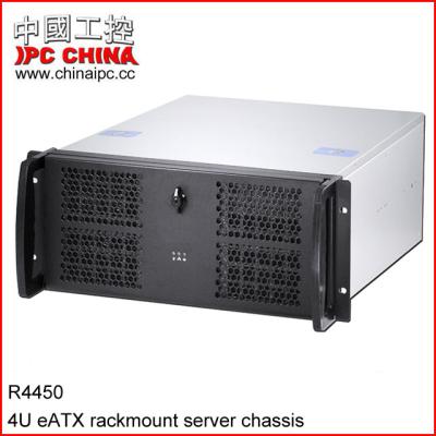 China With R4450 fan, rackmount eATX 4U server chassis, redundant power supply, server chassis for sale