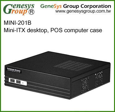 China With Fan MINI-201B, Black AIO Mini-ITX Desktop/Car PC Chassis, Industrial Computer Case for sale