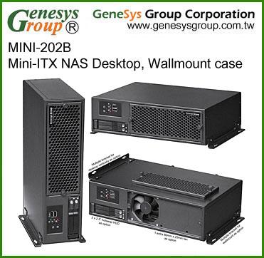 China With fan MINI-202B, NAS MINI-ITX desktop, mini-itx case for sale