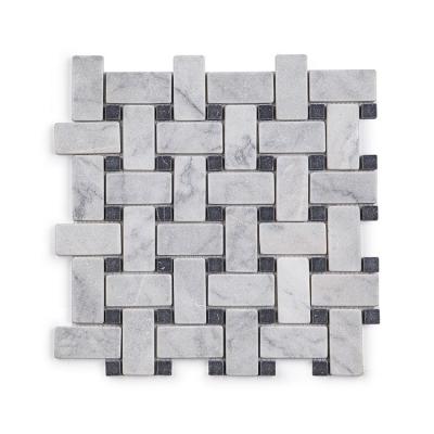 China Moonight Modern Hot Sale Artificial Carrara Stone Lattice Honed Marble White Wall Tile For Bathroom for sale