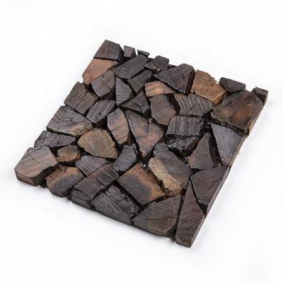 China Wood Floor Mosaic Wall 3d Mosaic Patches Moonight New Design Tech Support Room 300*300mm Online China Wood Square Moonlight 13mm for sale