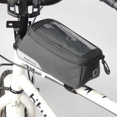 China Wholesale Waterproof Tube Front Frame Bicycle Recycling Bag With Touch Screen Phone Case for sale