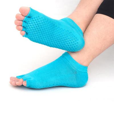 China Yoga Open Toe Socks Non Slip Anti Skid Grip Anti-skid Open Sock For Yoga Pilates Bar for sale