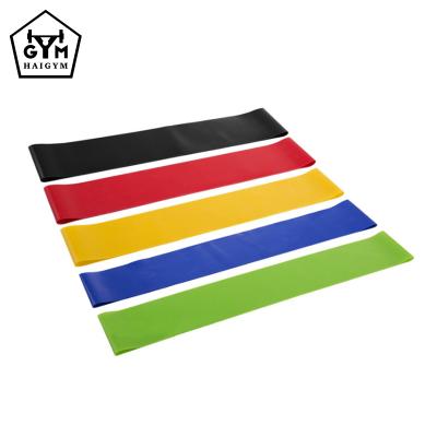 China 100% Gym Latex Resistance Yoga Loop Band 12 Inch Resistance Bands With 5 Levels For Yoga, Training for sale