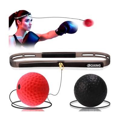 China Boxing Training/Hnad-Eye Coordination Pro Athlete Boxing Ball Boxing Reflex Sets Boxing Train 2*PU Balls 1*Silicone Headband for sale