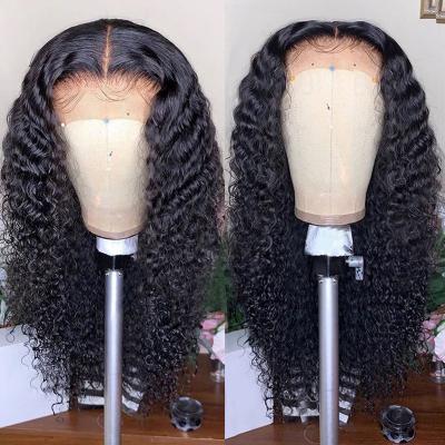 China wholesale price cuticle aglined hair water wave 360 ​​lace frontal 100% lace wig for sale