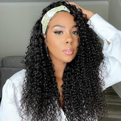 China Silky Straight Full Wave 100% Cuticle Aligned Brazilian Hair Headband Wigs, Wholesale Cheap Natural Virgin Hair Wigs For Black Women for sale