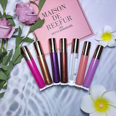 China Popular Color Lip Gloss Wholesale No Private Label Seller Lipistic Set Logo Clear Lipgloss Custom Lip Gloss for sale