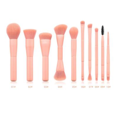 China Angular Blush Factory Wholesale Makeup Brush Foundation Soft Makeup Brush Set for sale