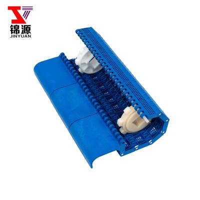 China                  Manufacturers Supply Pitch 15.24mm New Product Blue POM/PP Plastic Roller Modular Belt for Material Handling Equipment              for sale