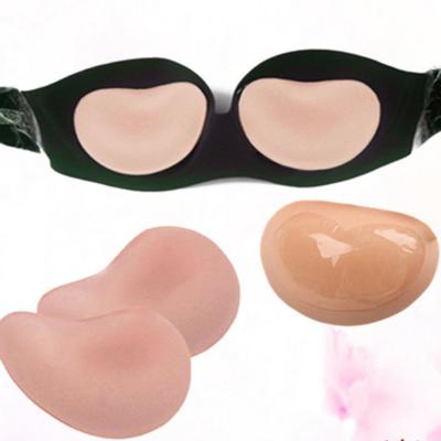 China Mei Xiao Ti Reusable Fabric Adhesive seamless insert bra pads silicone lift up pad for large size breast for sale