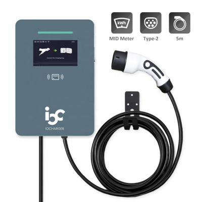 China 7kw iocharger type - wallbox 2 phase 1 ev smart chargers level 2 ocpp1.6j IOCAW05C ev charging station for sale