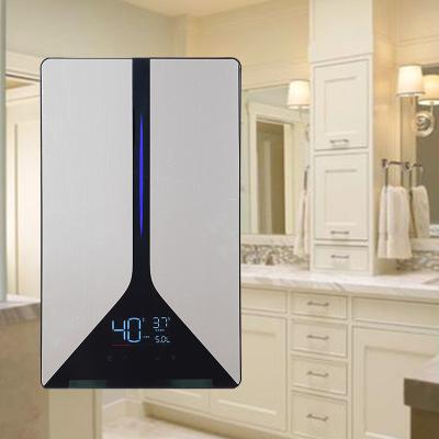 China Hotel Wholesale High-power Display Screen Bathroom 6.5-9.5KW Tankless Geyser Water Heater Smart Instant Electric Water Heaters for sale